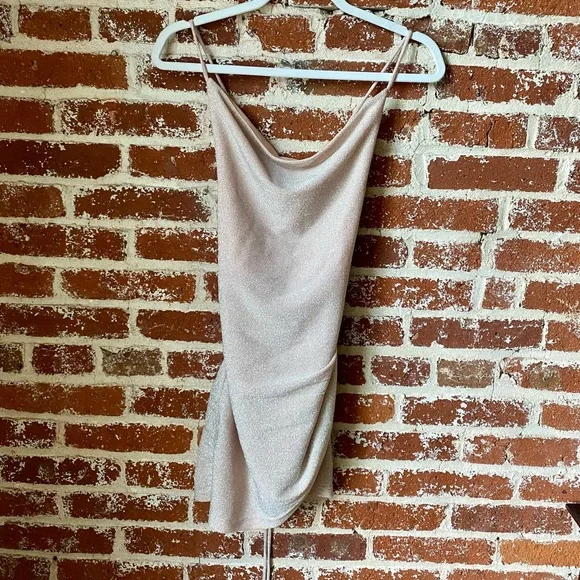 Luxe light pink sparkly dress - Picture 5 of 7